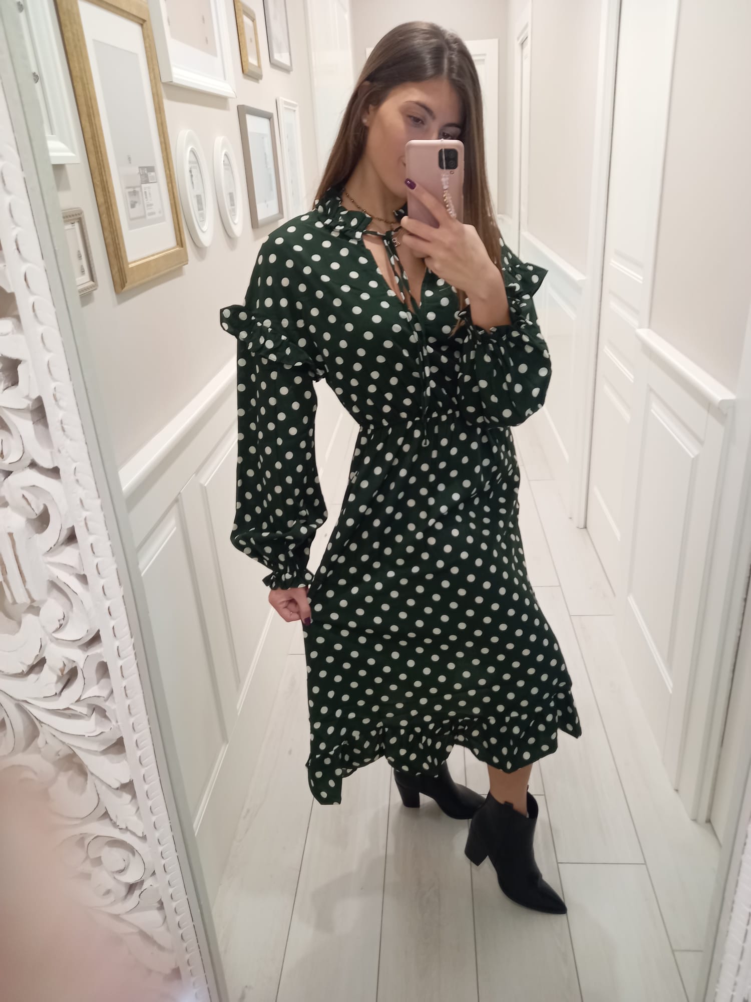 Dress Pois Verde