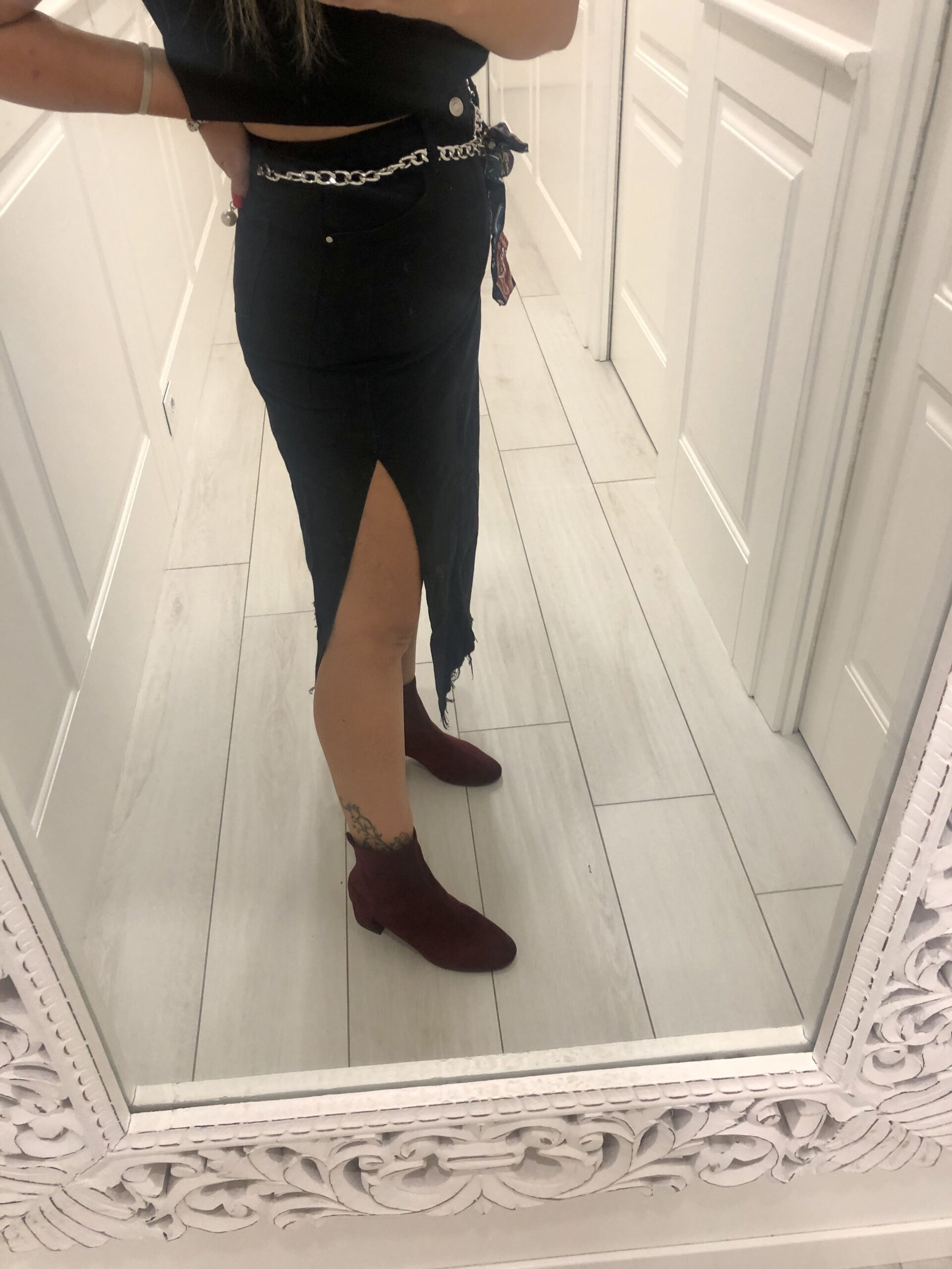 Gonna Longuette in Denim - immagine 7