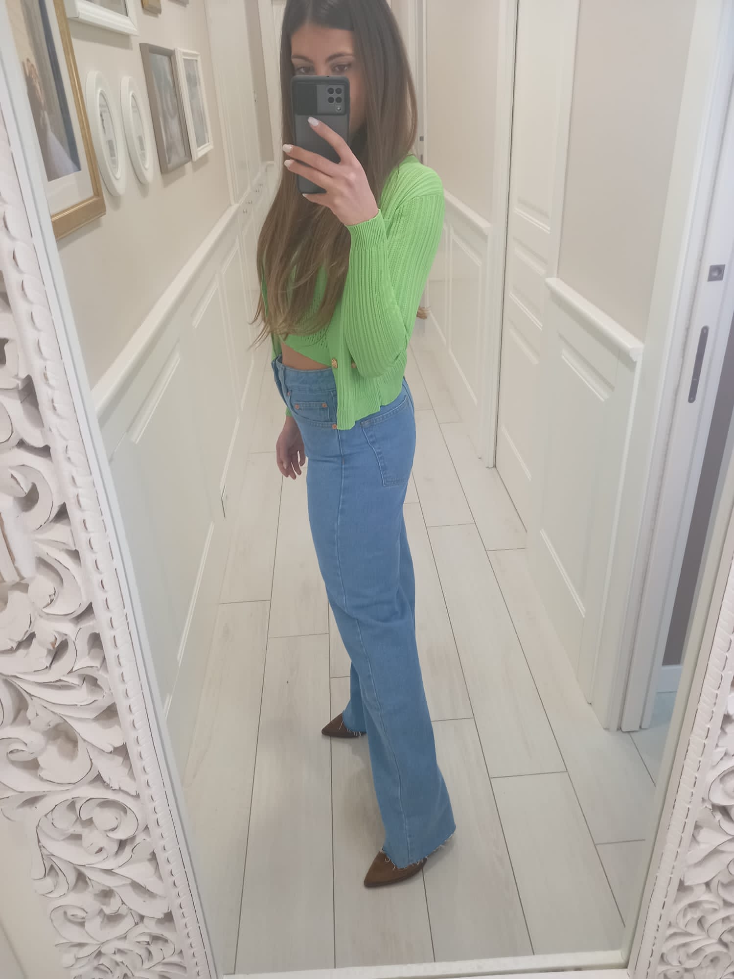 Denim Vita alta Palazzo - immagine 5