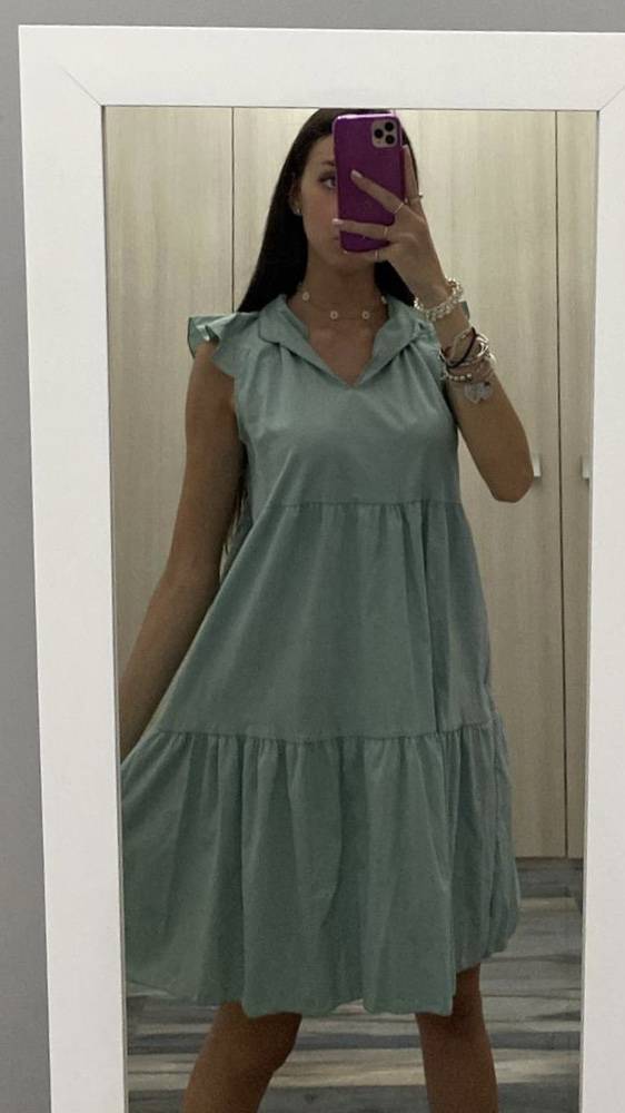 Vestito collo coreana - immagine 5
