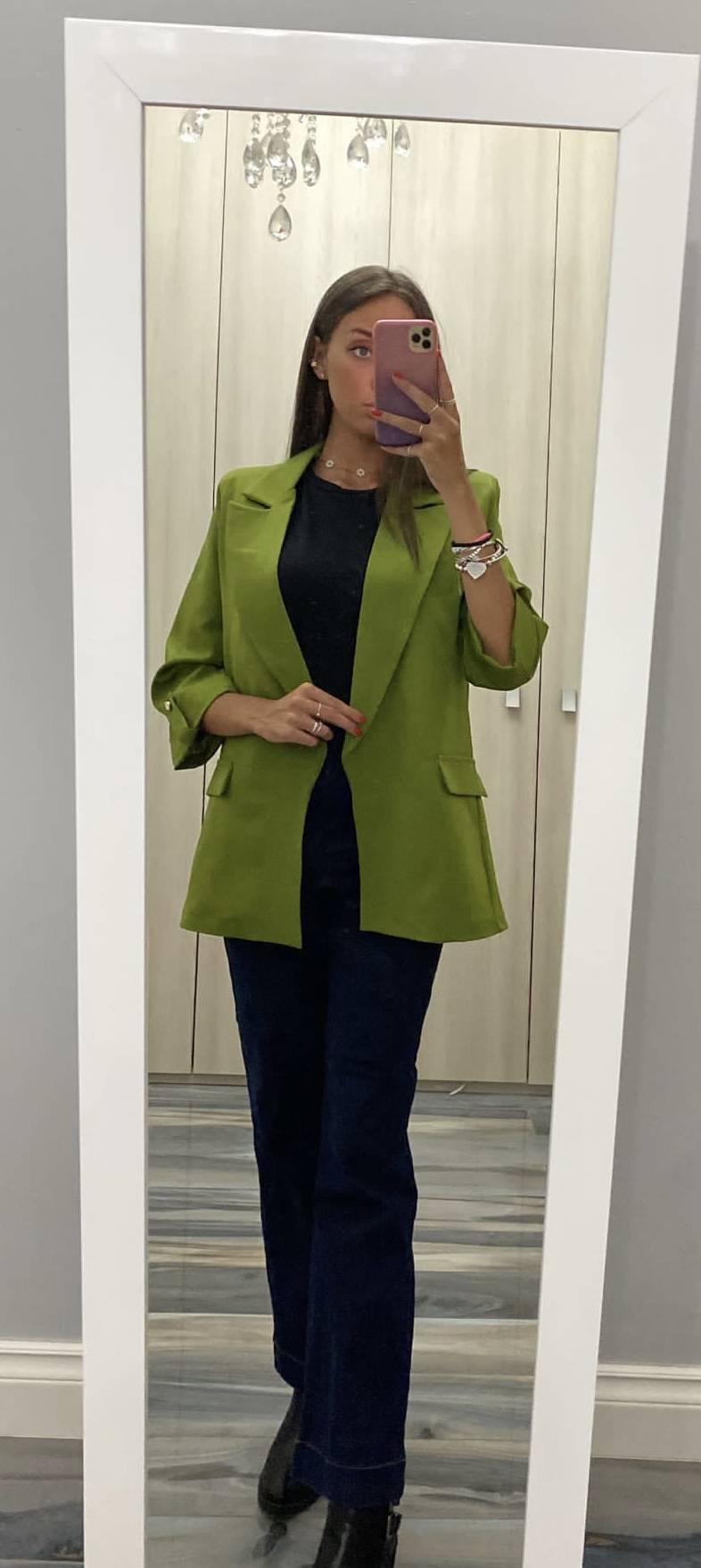 Blazer con maniche arrotolate - immagine 5