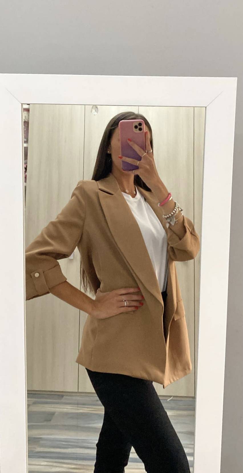 Blazer con maniche arrotolate - immagine 3