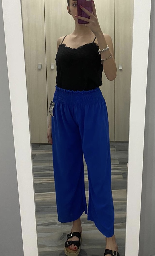 Pantalone vita alta con elastico - immagine 6