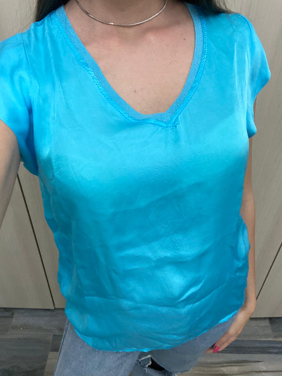 T-shirt effetto seta - immagine 2