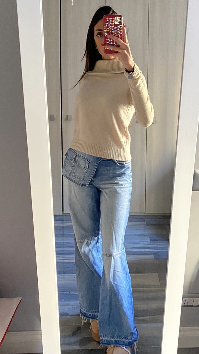 Maglione collo alto