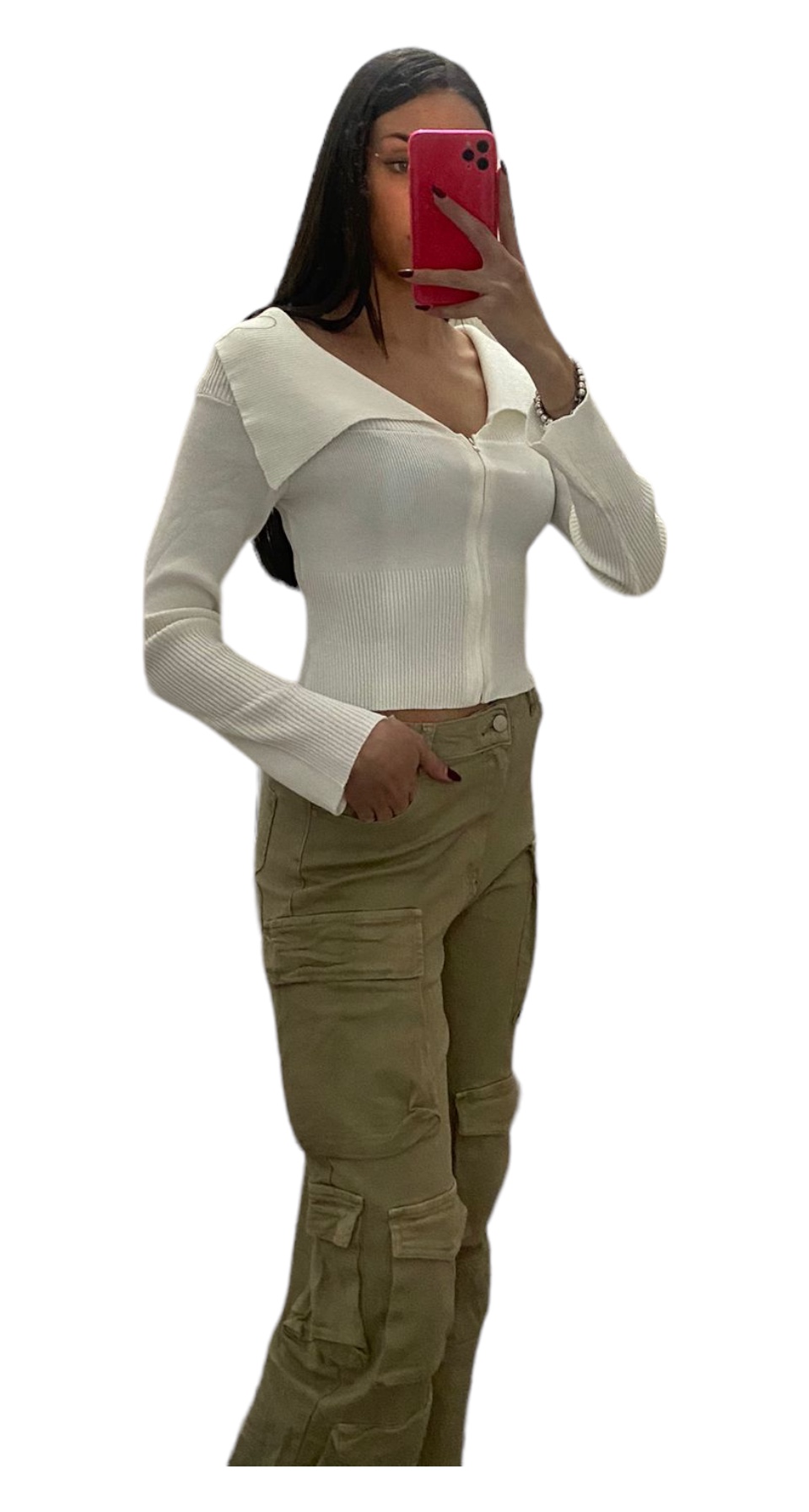 Maglia con collo e cerniera - immagine 2