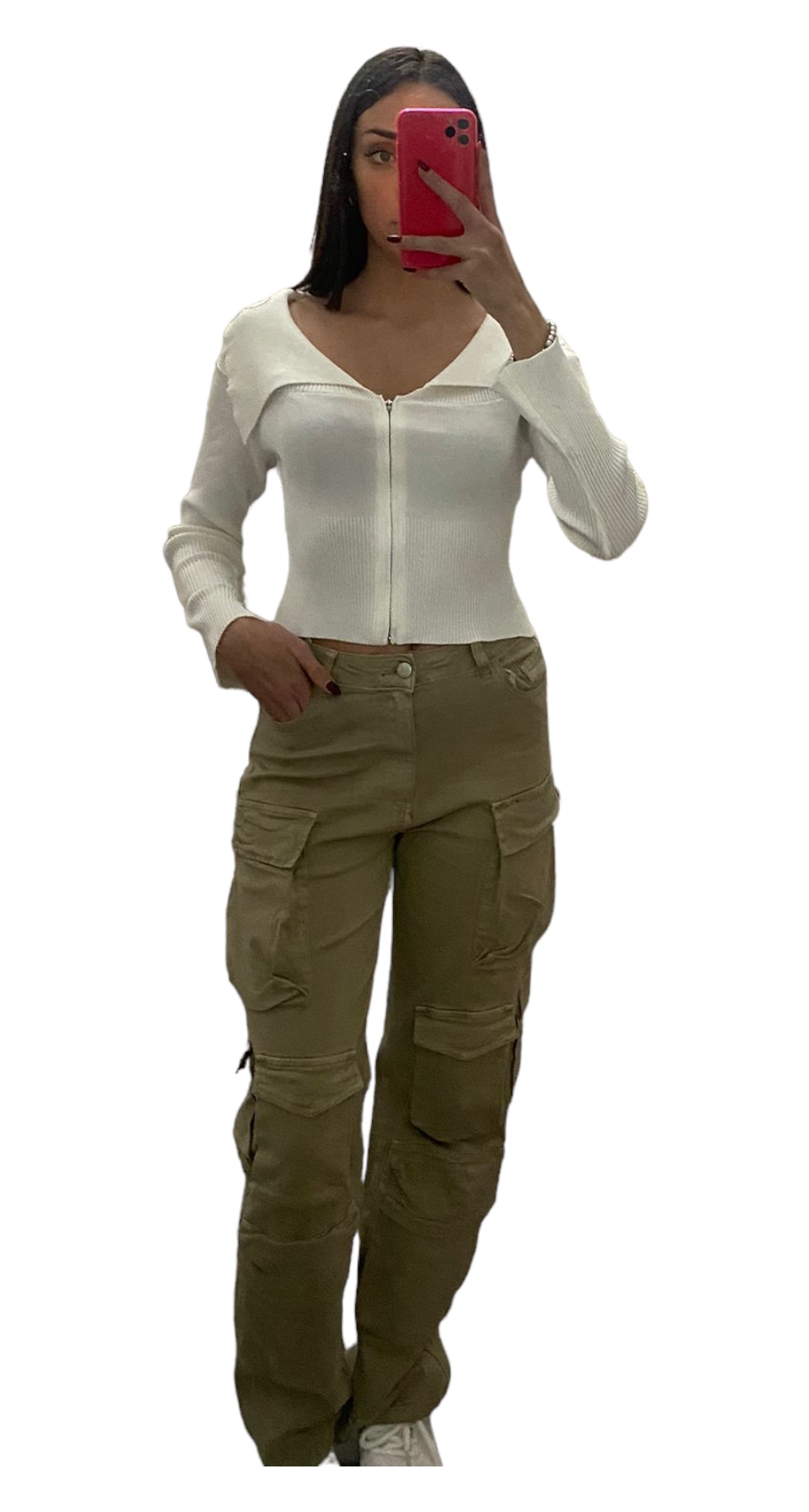 Maglia con collo e cerniera