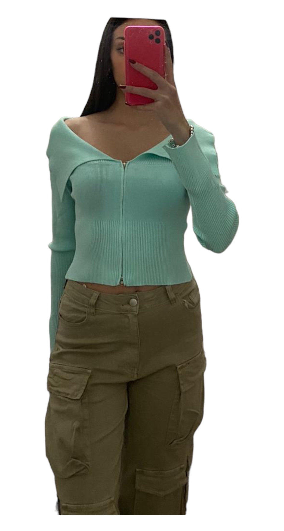 Maglia con collo e cerniera - immagine 11