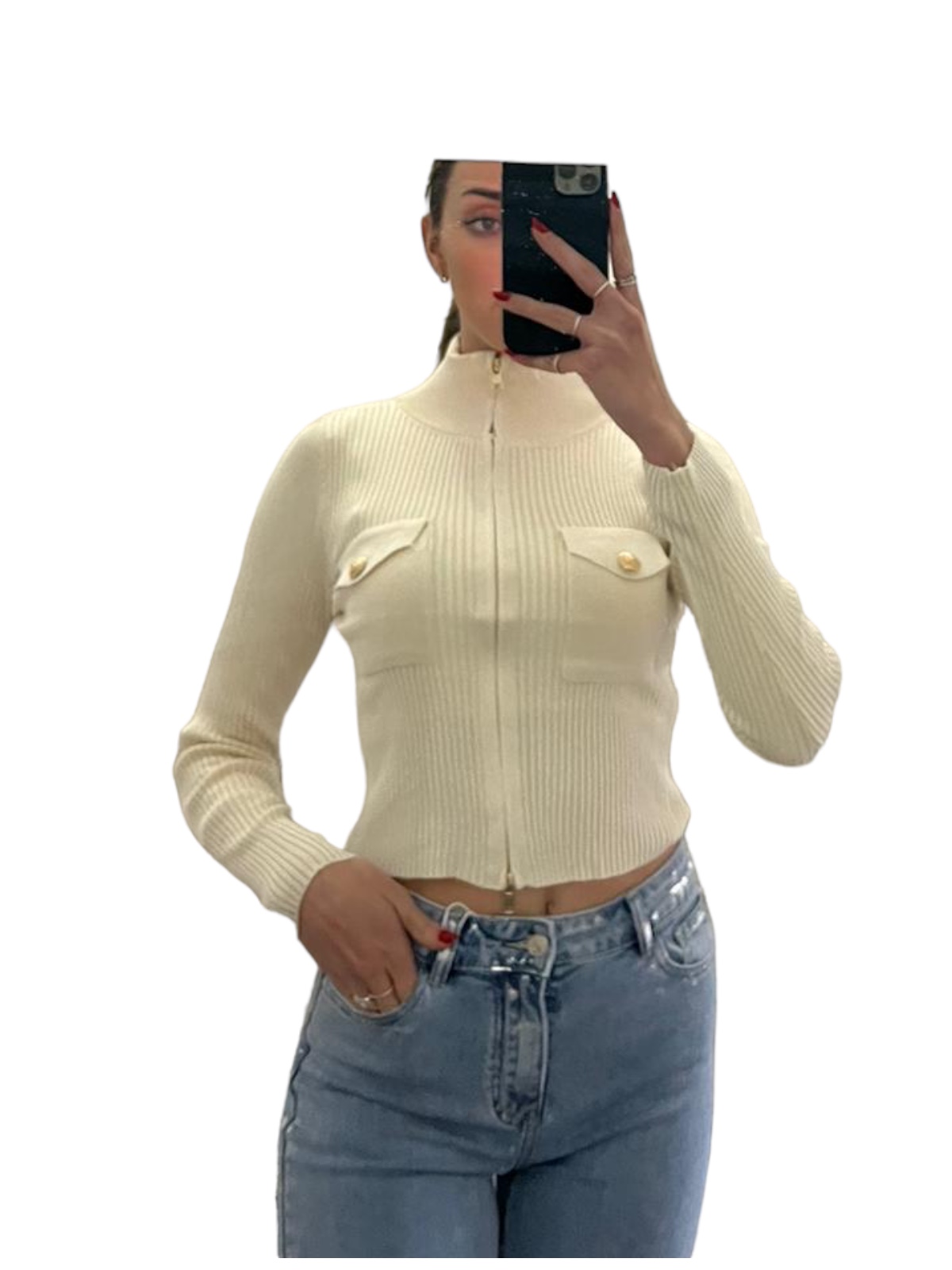 Maglia con zip - immagine 7