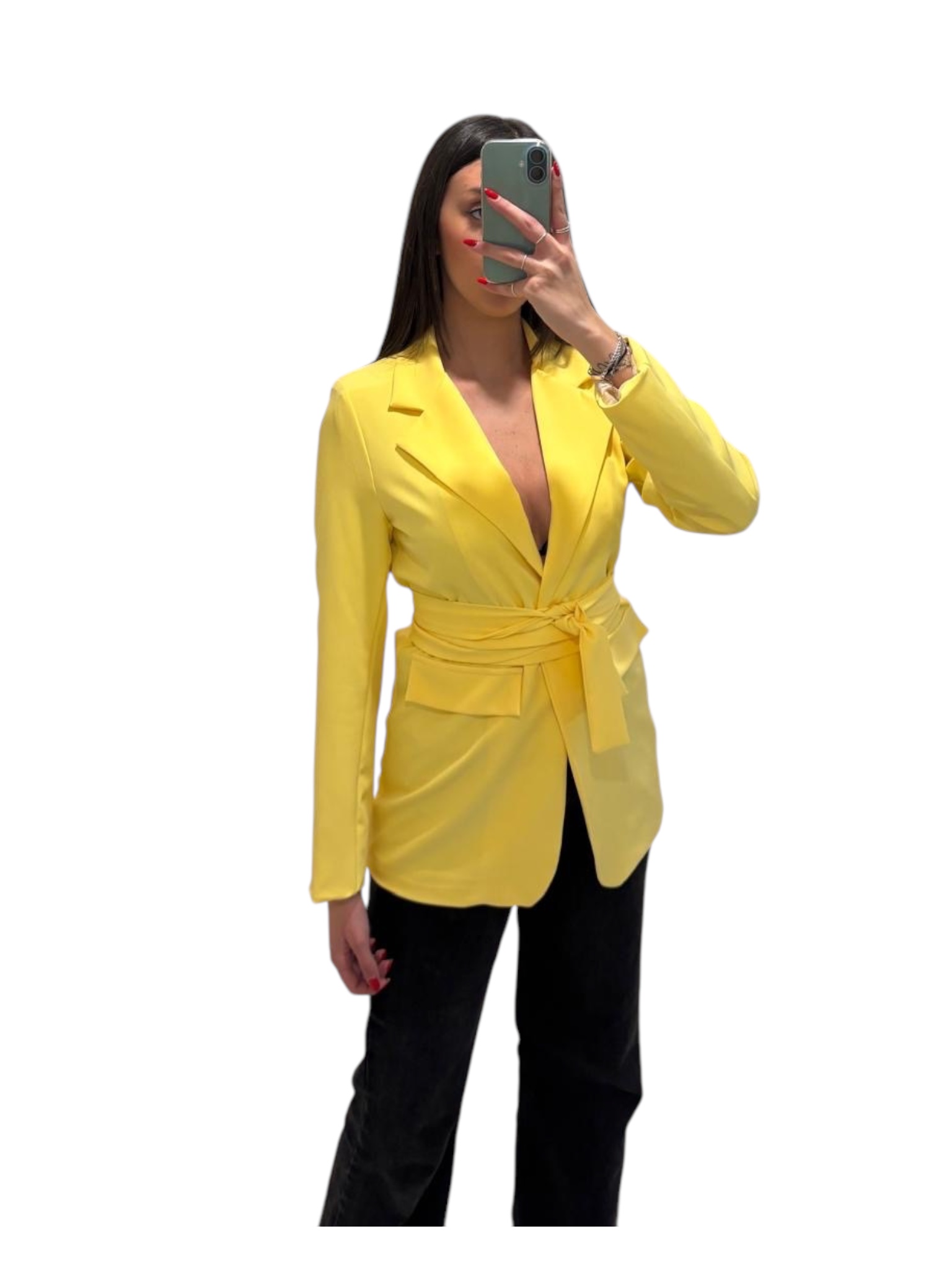 blazer con cintura - immagine 6