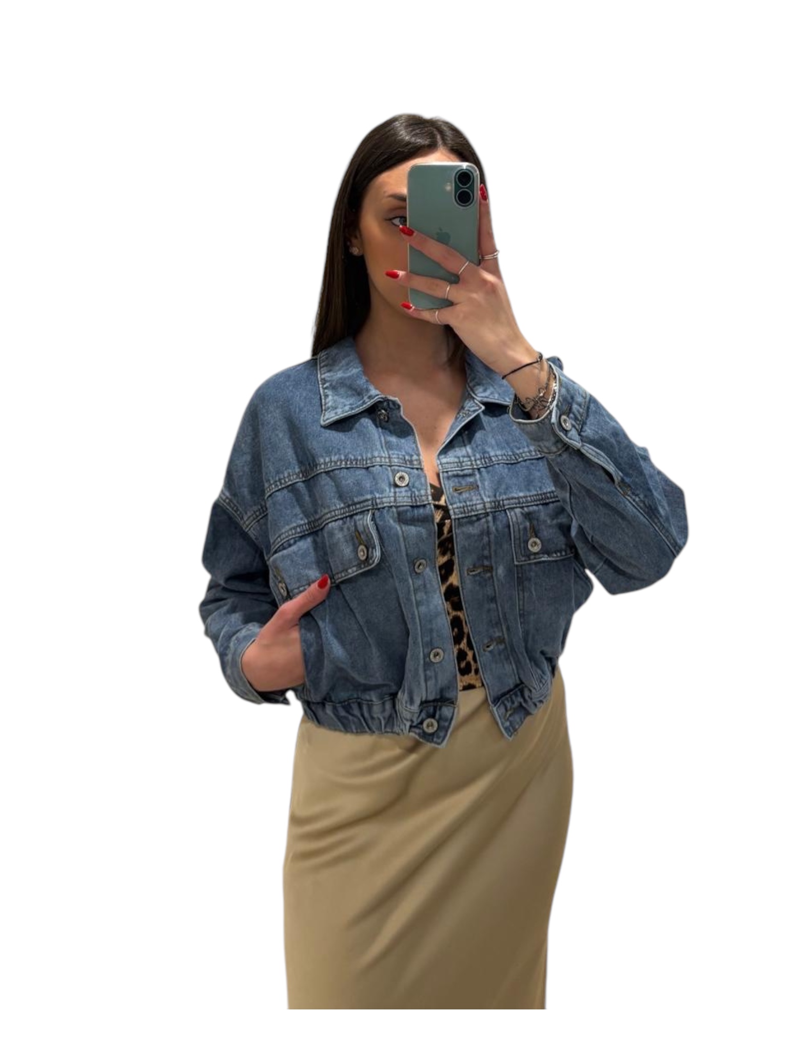 giubbino in denim - immagine 3